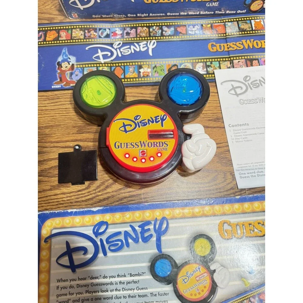 Disney Guess Words Game #42800‎ Mattel 2001 New Unopened Kids 6 to adults game